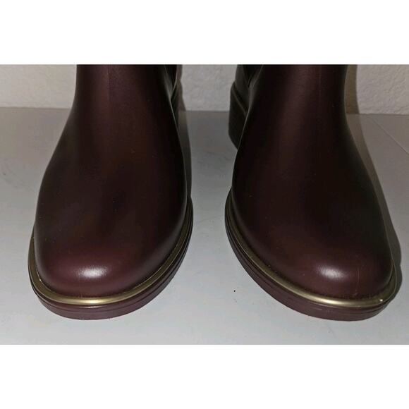 KATE SPADE Solstice Rain Boots in Cherrywood Size 8 EUC - Picture 4 of 11